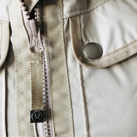 Lululemon Out and About Peplum Jacket Ecru Off-White 2 - Picture 5 of 9